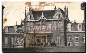 Saint Andre Lille - La Gare - Old Postcard