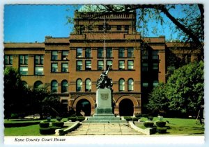 GENEVA, Illinois IL ~ Fox Valley KANE COUNTY COUT HOUSE c1970s - 4x6 Postcard