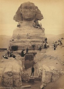 Framable Early 20th Century View of the Mysterious Sphinx, Egypt PostCard