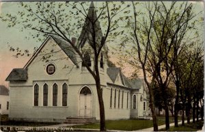 Holstein Iowa M.E. Methodist Episcopal Church c1910 Postcard X7