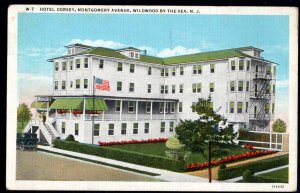 New Jersey WILDWOOD-BY-THE-SEA Hotel Dorsey, Montgomery Avenue pm1941 - Linen