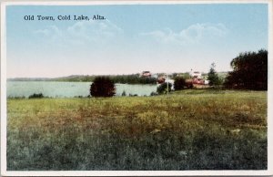 Old Town Cold Lake Alberta AB Unused International Fine Art Co Postcard H44