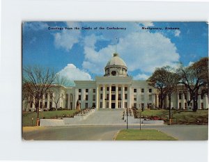 Postcard Greetings from the Cradle of the Confederacy, State Capitol, Alabama