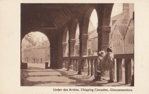 Children Under The Arches Chipping Campden Gloucester Old Postcard