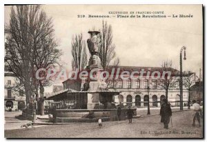 Old Postcard Besancon Place De La Revolution The Museum