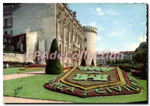 Modern Postcard Angouleme Gardens Hotel de Ville Ecussin of Angouleme Weapons