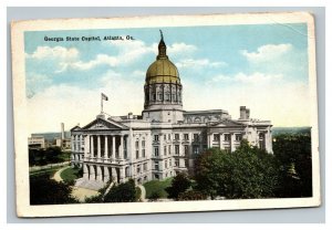 Vintage 1920 Colorized Photo Postcard Georgia State Capitol Atlanta Georgia