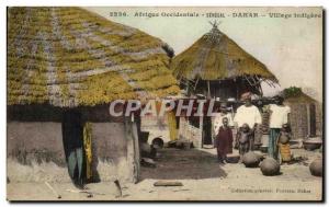 Old Postcard West Africa Sengal Dakar Village indigene