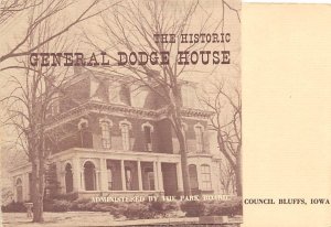 Historic General Dodge House non folder opens up Council Bluffs, Iowa