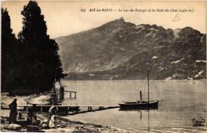 CPA AIX-les-BAINS Le Lac du BOURGET et la Dent du Chat (681820)