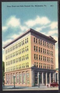 Dime Trust and Safe Deposit Co Shamokin PA Postcard 4303