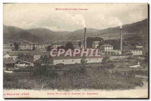 Postcard Old Moyenmoutier Vosges Factory Spinning and weaving Rabodeau