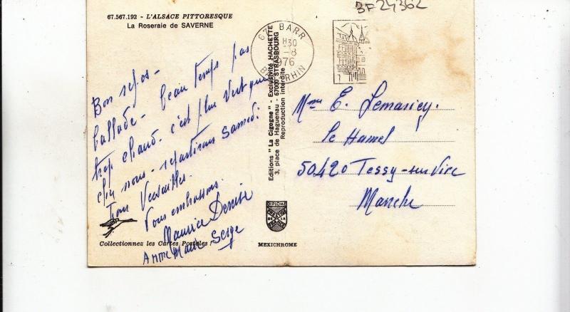 BF24362 alsace la roserie de saverne   france  front/back image