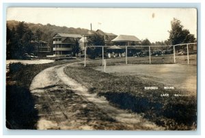 1917 Raponda House And Lake Wilmington Vermont VT RPPC Photo Antique Postcard