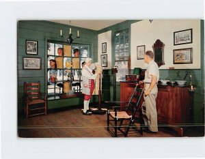 Postcard King's Arms Barber Shop, Williamsburg, Virginia