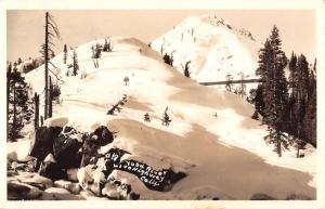 Yuba River Highway California Snow Scene Real Photo Antique Postcard K72838