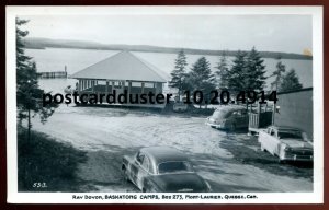 h3953 - MONT LAURIER Quebec 1953 Baskatong Camps. Real Photo Postcard