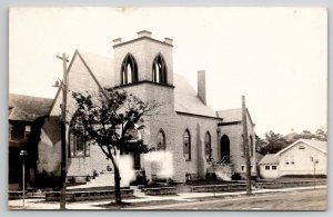 Avon NJ RPPC Avon Baptist Church c1930s Real Photo Postcard U21