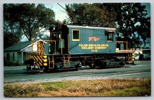 Vintage Railroad Train Locomotive Postcard - Tulsa Sapulpa Union Railway