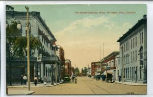 Pitt Street Windsor Ontario Canada 1916 postcard