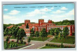 Vintage 1949 Postcard Vanderbilt Hospital Vanderbilt University Nashville TN