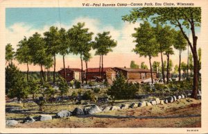 Wisconsin Eau Claire Carson Park Paul Bunyan Camp Curteich