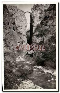 Old Postcard Route Des Alpes St Paul L & # 39Ubaye Pont Du Chatelet