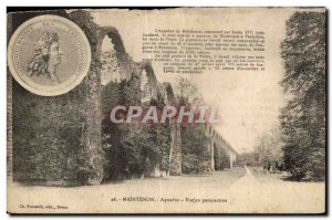 Postcard Old Maintenon Aqueduct Perspective