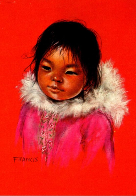 Canadian Eskimo Child Ekaluk Painted By Dorothy Francis