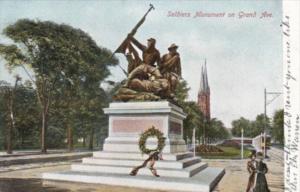 Wisconsin Milwaukee Soldiers Monument On Grand Avenue