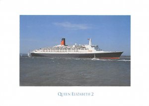 Queen Elizabeth 2 Cunard Line & Interior Vies Ship Unused 