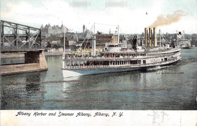 S.S. Albany in  Albany NY Harbor