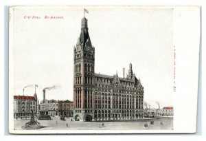 Postcard City Hall, Milwaukee WI Wisconsin *trimmed* C68