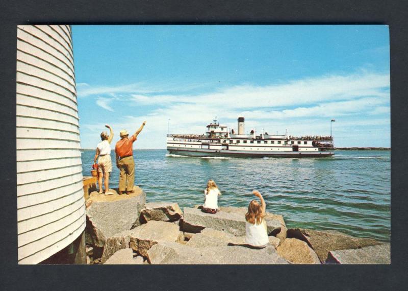 Nantucket, Mass/MA Postcard, Steamer/Brant Point, Cape Cod