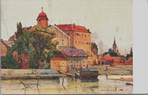 Czech Republic Poděbrady, Karel Černý, Lazne Podebrady Vintage Postcard C138