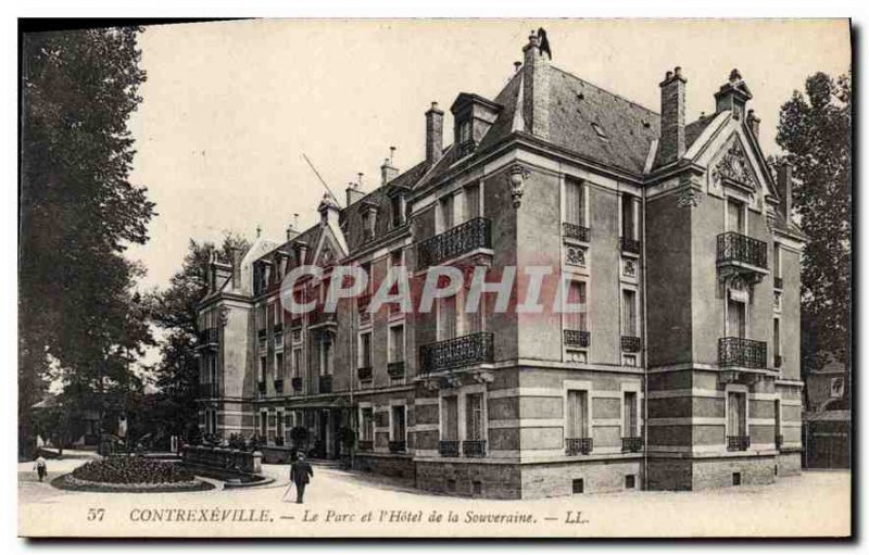 Postcard Contrexeville Old Park Hotel and the Sovereign