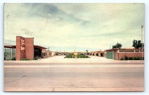 TUCUMCARI, NM New Mexico ~ Route 66 ~ TOWN HOUSE MOTEL  1957 Roadside Postcard