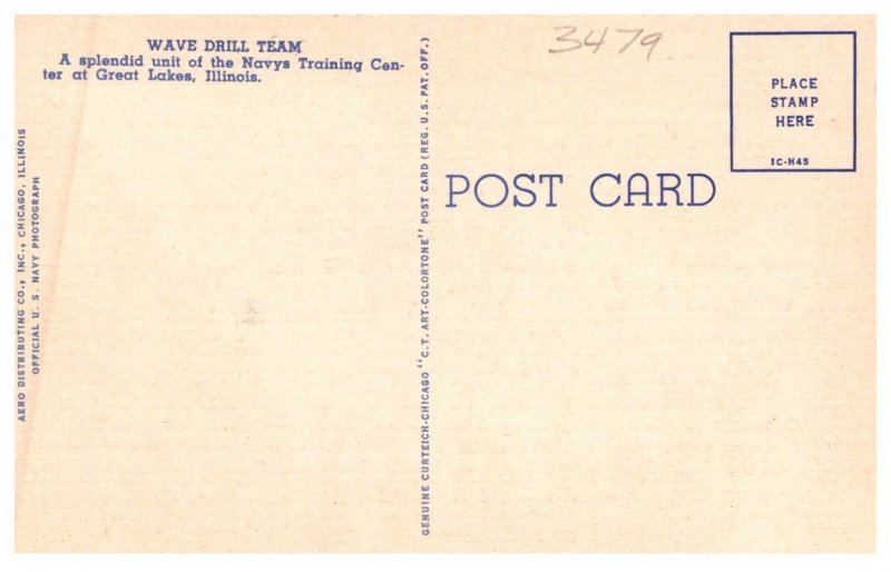 Illinois U.S.S. Naval Training center ,WAVE Drill Team