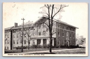 J96/ Oxford Ohio Postcard c1920s Bishop Hall Miami University 358