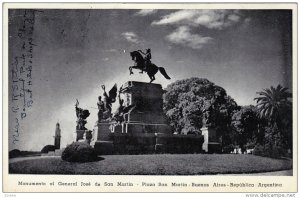 Monumento Al General Jose De San Martin, Plaza San Martin, BUENOS AIRES, Arge...