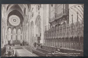 Co Durham Postcard - Durham Cathedral, Choir, Side View  RS19914