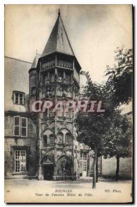 Old Postcard Bourges Tour of the Old Town Hall