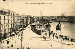 CPA Dieppe Le départ du Paquebot (993181)