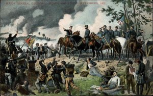 US Civil War Battle of Gettysburg Battle Scene c1910 Vintage Postcard