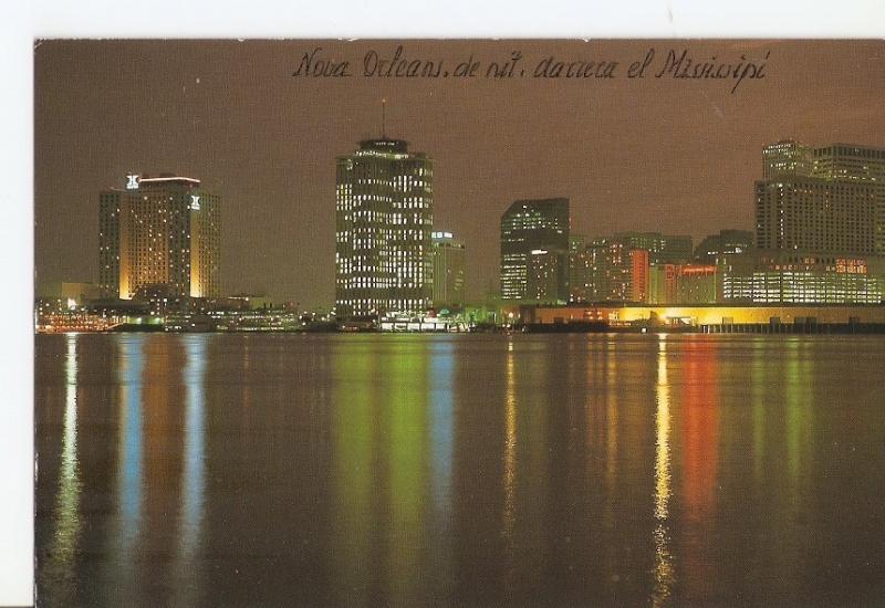 Postal 032057 : New Orleans Skyline at night