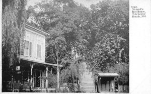 Tolchester Beach Maryland view of Supt. Noland's residence antique pc BB864