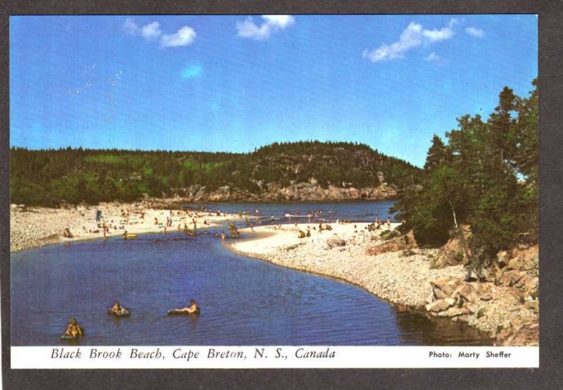 NS Black Brook Beach Cape Breton Island Nova Scotia Canada Carte Postale PC