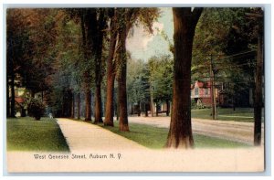 1907 West Genesee Street Auburn New York NY Posted Postcard 