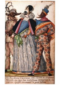 Postcard Niclauss Kippell Plate From Book Italian Costumes Paper With Tempera