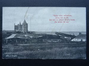 Scotland JOHN O' GROATS HOUSE Rainy rainy rattlestanes..... c1920s Postcard